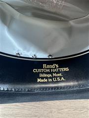 RAND'S CUSTOM HATTERS 10X BEAVER BLACK WESTERN COWBOY HAT